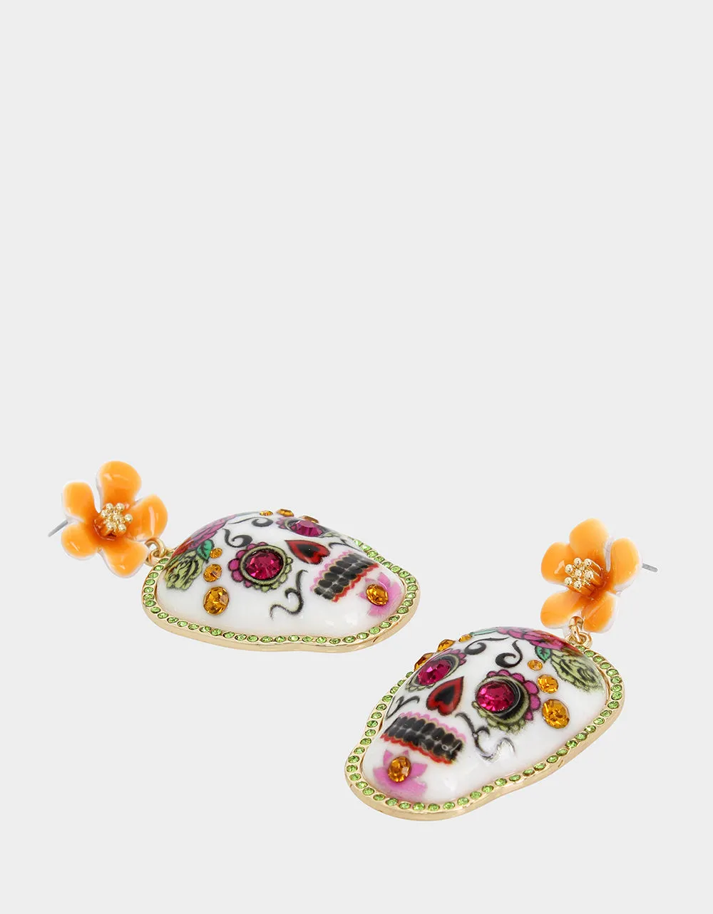 HOLA TO LOVE SKULL DROP EARRINGS MULTI sold by Betsey Johnson product image thumbnail 2