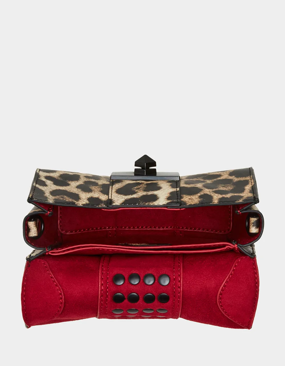 STUDDED CROSSBODY FLAP BAG LEOPARD sold by Betsey Johnson product image thumbnail 4