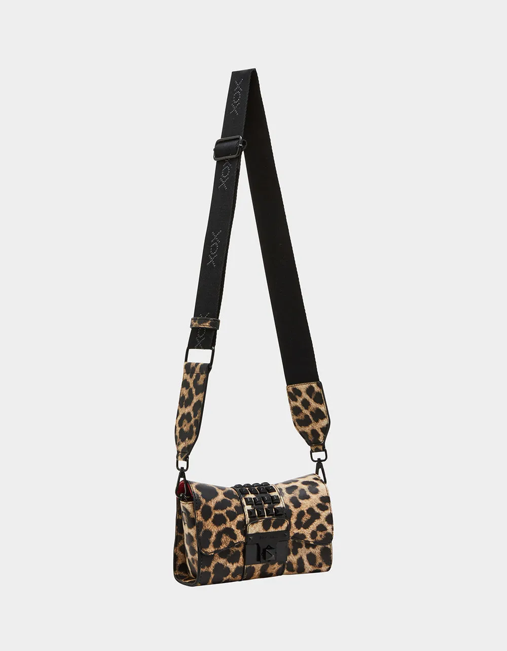 STUDDED CROSSBODY FLAP BAG LEOPARD sold by Betsey Johnson product image thumbnail 3