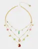 ITS FALL YALL ILLUSION NECKLACE MULTI sold by Betsey Johnson
