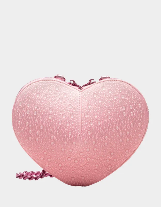 WATER DROPLET HEART CROSSBODY BLUSH sold by Betsey Johnson