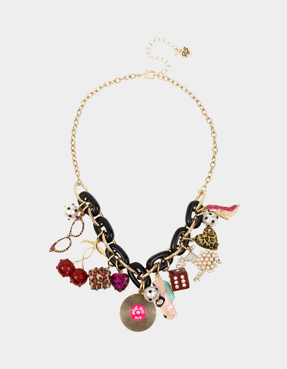 RETRO GLAM STATEMENT NECKLACE MULTI | RE:LUV sold by Betsey Johnson