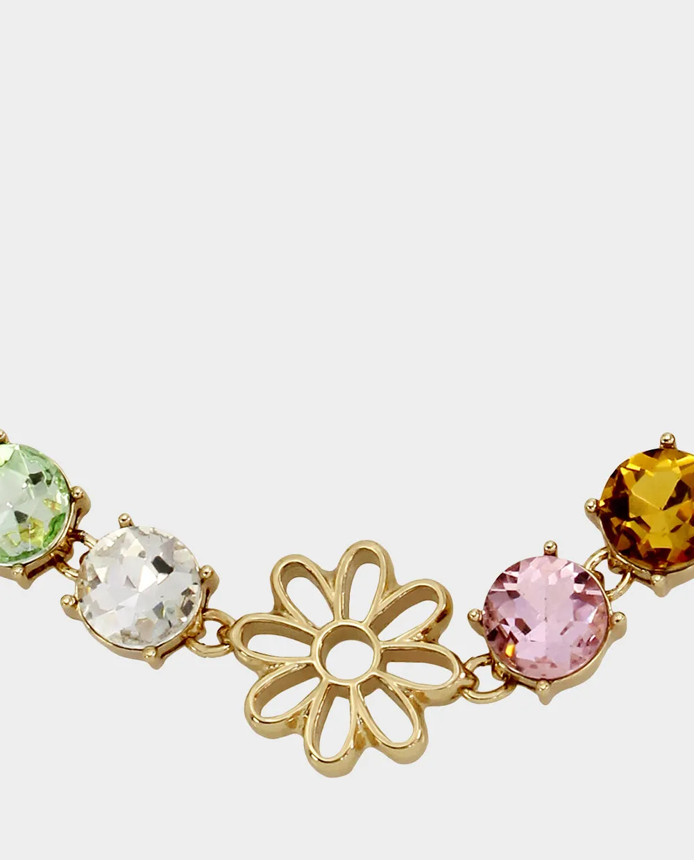 OHH A DAISY STONE COLLAR NECKLACE PASTEL MULTI sold by Betsey Johnson product image thumbnail 2