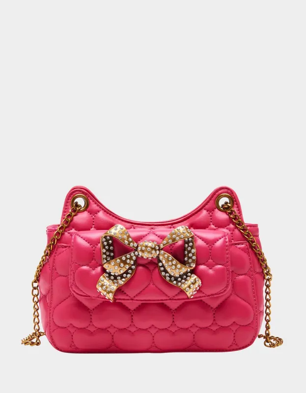 SHE BOWS CROSSBODY PINK sold by Betsey Johnson