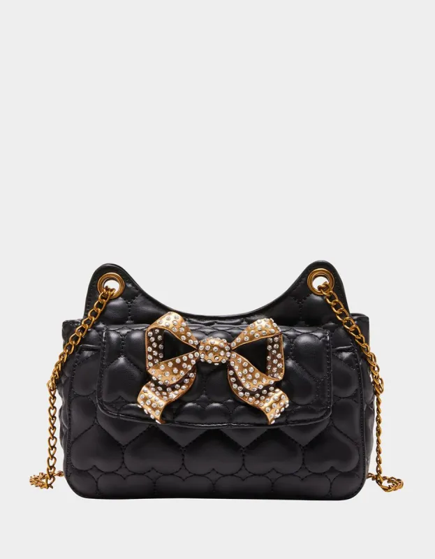 SHE BOWS CROSSBODY BLACK sold by Betsey Johnson