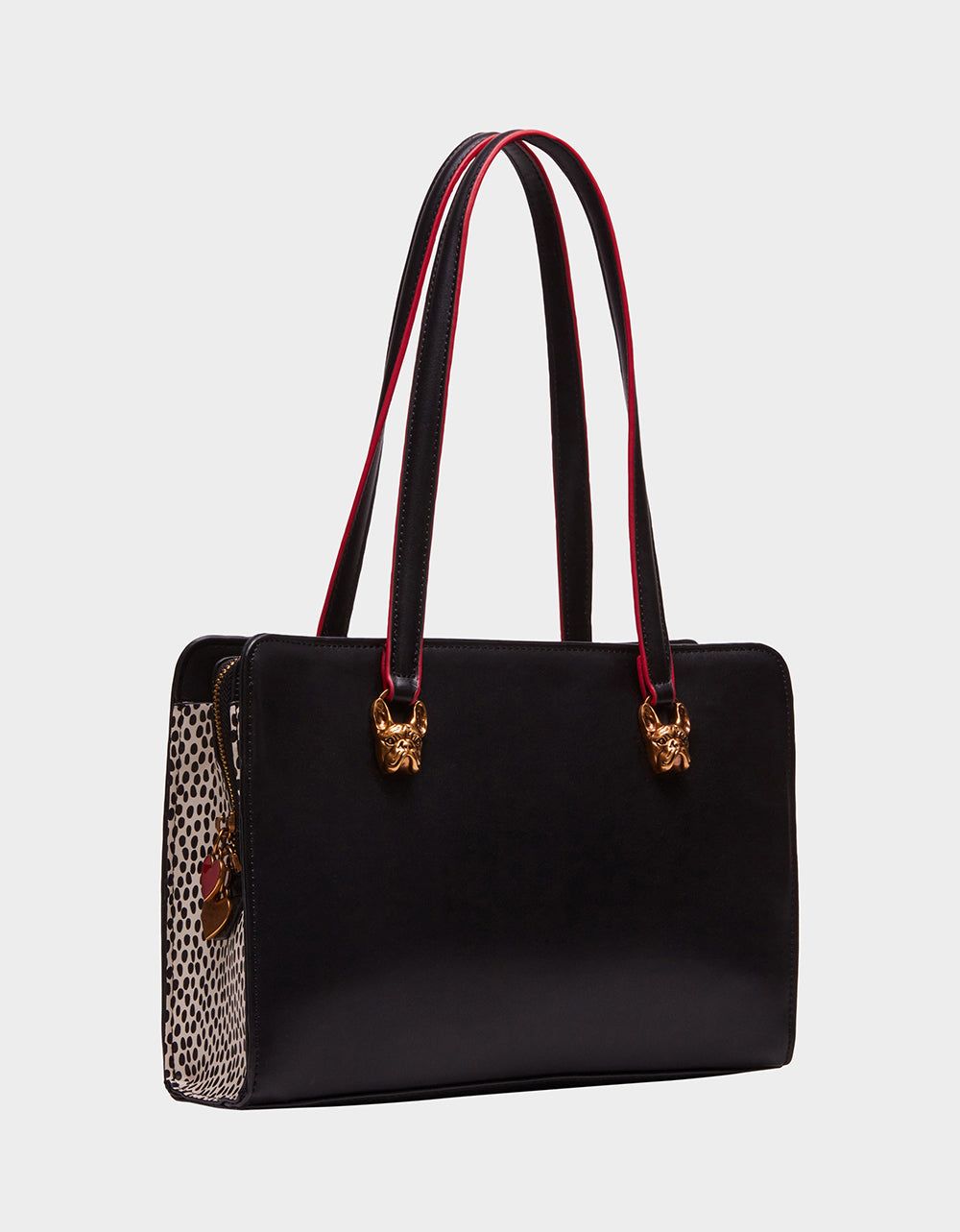 FRENCHIE 3 COMPARTMENT SATCHEL BLACK sold by Betsey Johnson product image thumbnail 2