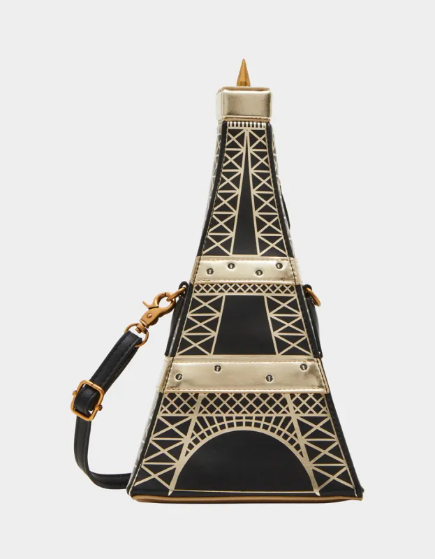 KITSCH PARIS CROSSBODY BLACK made by Betsey Johnson