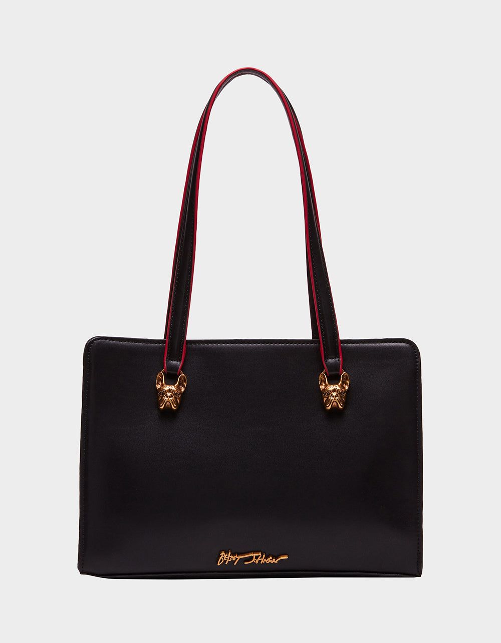 FRENCHIE 3 COMPARTMENT SATCHEL BLACK sold by Betsey Johnson product image thumbnail 5