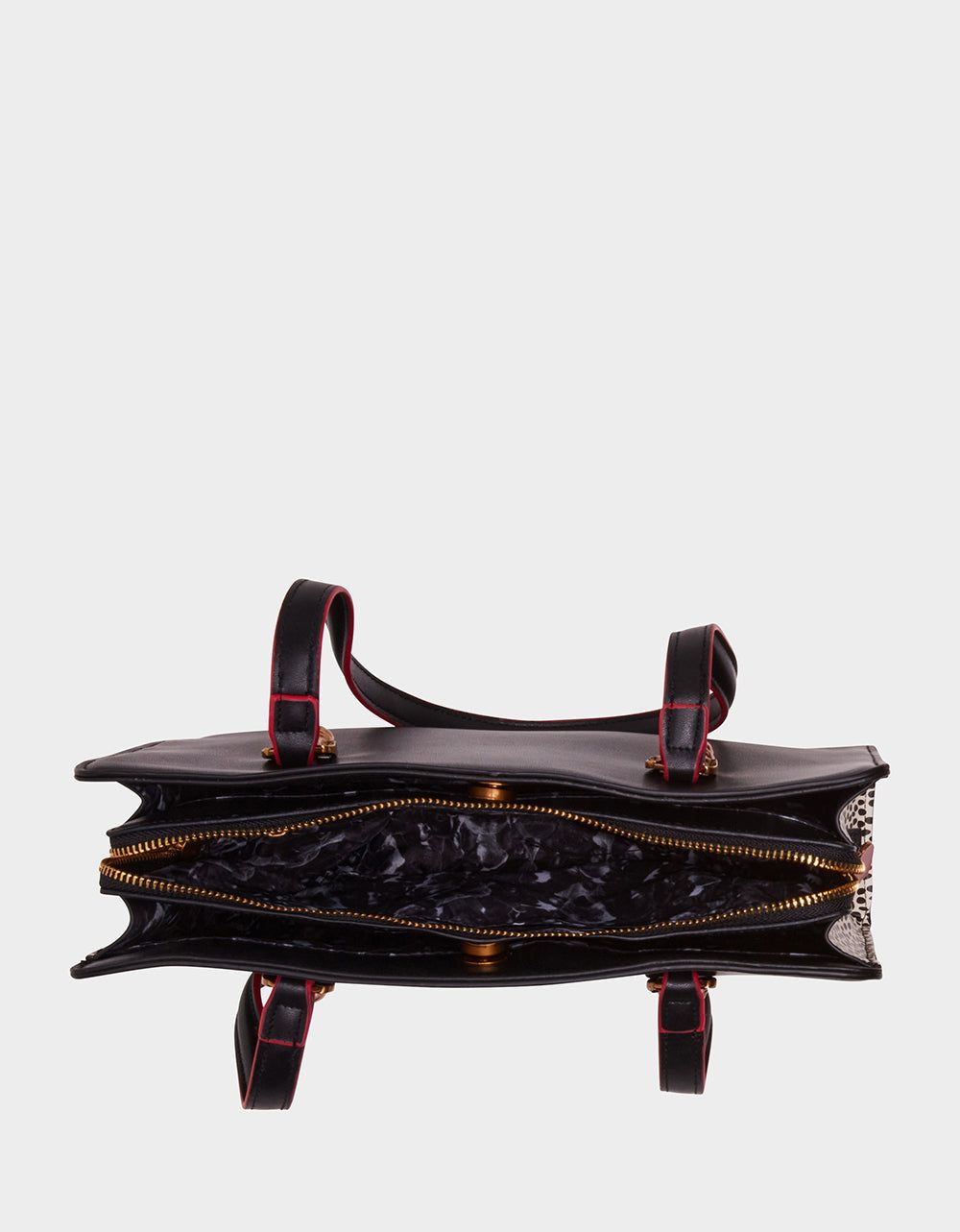 FRENCHIE 3 COMPARTMENT SATCHEL BLACK sold by Betsey Johnson product image thumbnail 4