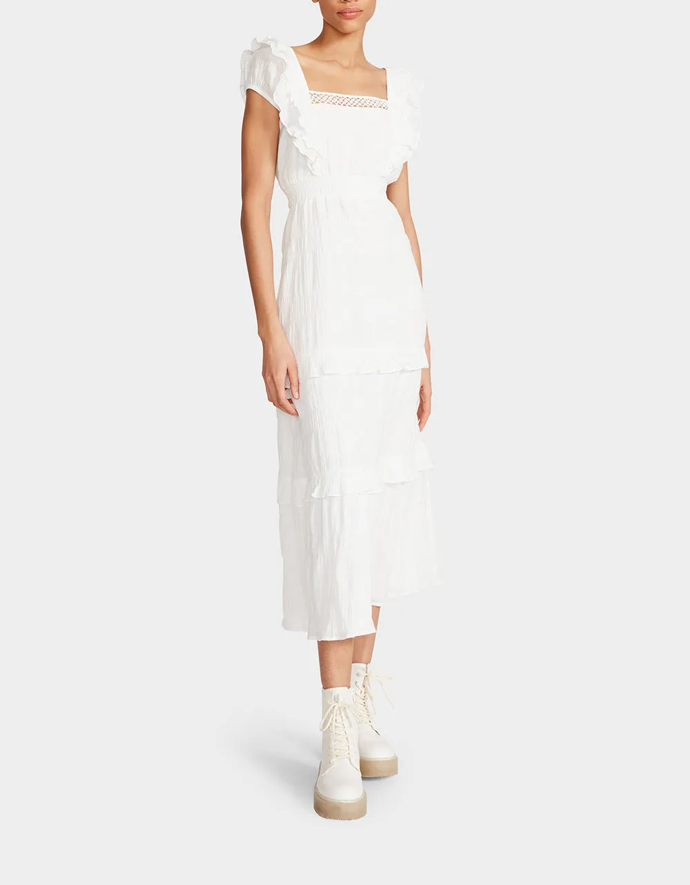 LOVELY LAYERS MAXI DRESS WHITE sold by Betsey Johnson product image thumbnail 3