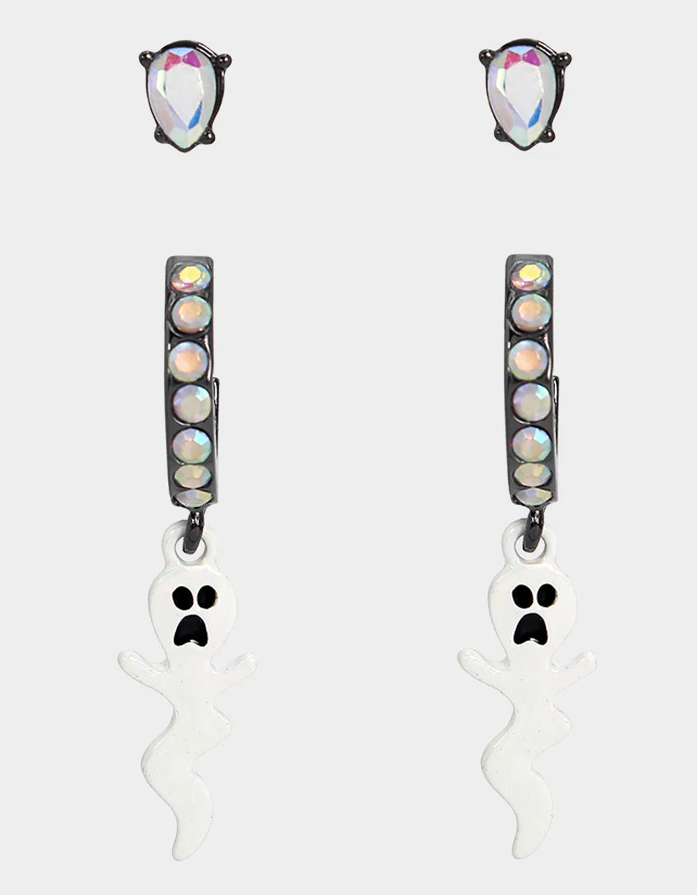 GHOUL FRIENDS GHOST HUGGIE SET WHITE sold by Betsey Johnson product image thumbnail 2