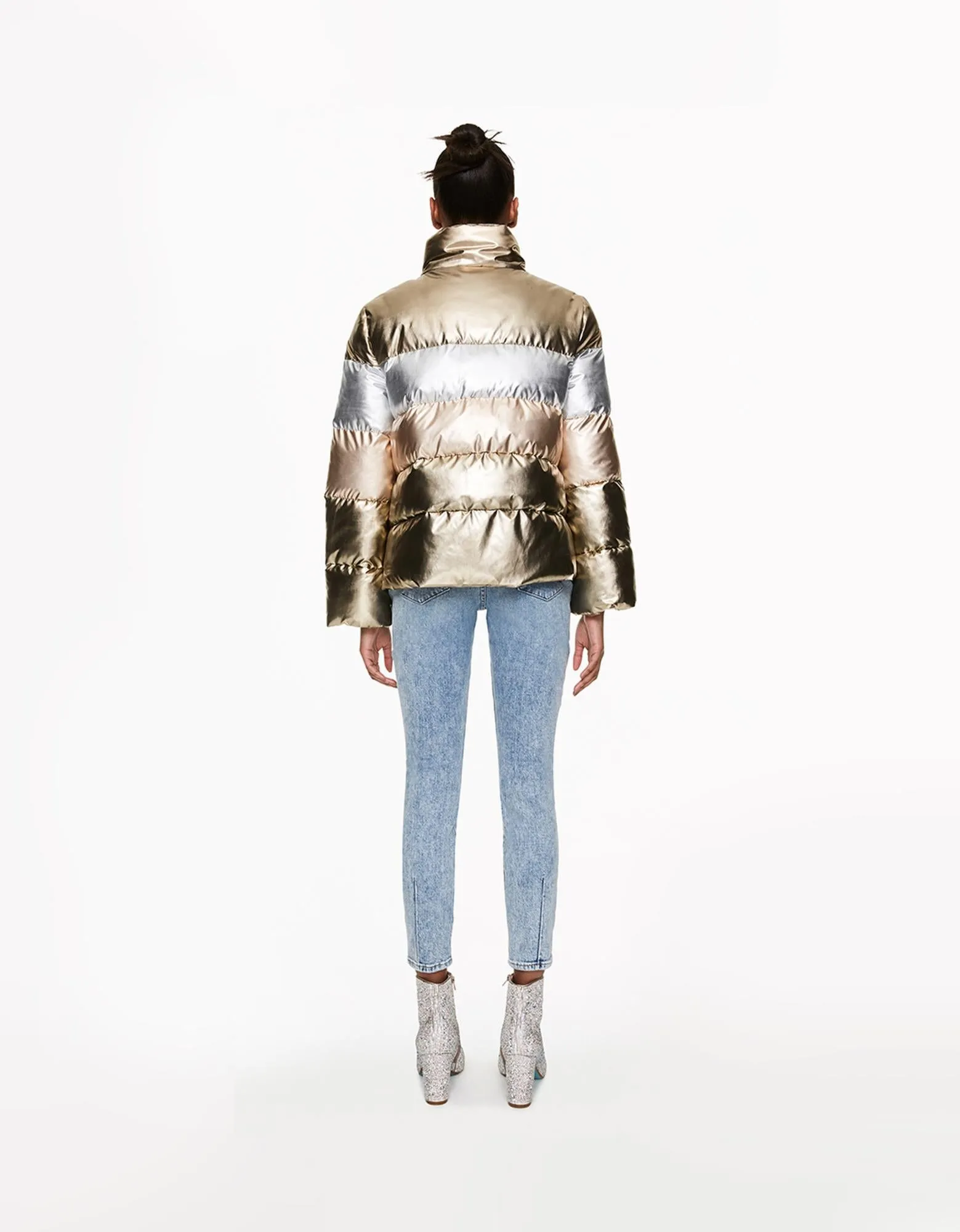 BETSEYS BEST PUFFER JACKET GOLD | RE:LUV sold by Betsey Johnson product image thumbnail 4