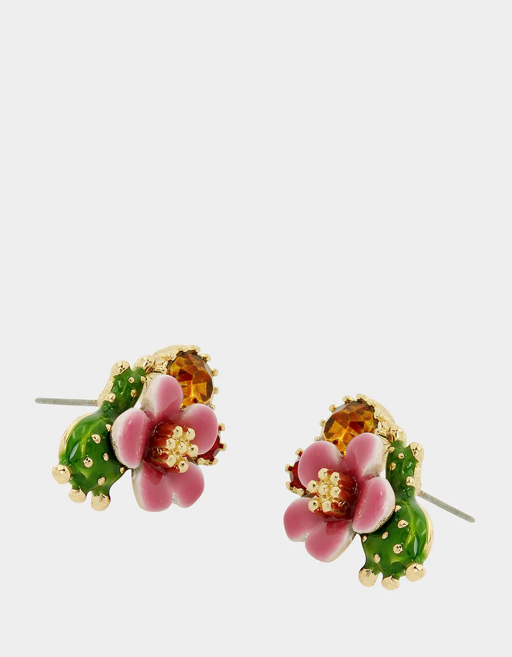 HOLA TO LOVE FLOWER CLUSTER STUDS FUCHSIA sold by Betsey Johnson product image thumbnail 2