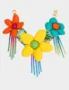 BETSEYS PUFFY FLOWER BIB NECKLACE MULTI sold by Betsey Johnson