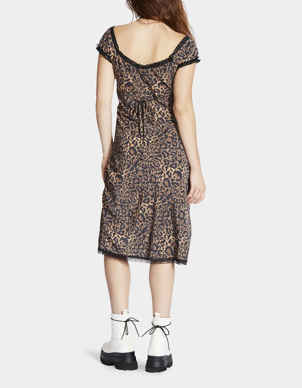 MALIBU MIDI DRESS LEOPARD sold by Betsey Johnson product image thumbnail 5