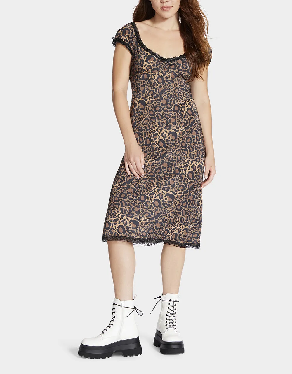 MALIBU MIDI DRESS LEOPARD sold by Betsey Johnson product image thumbnail 3