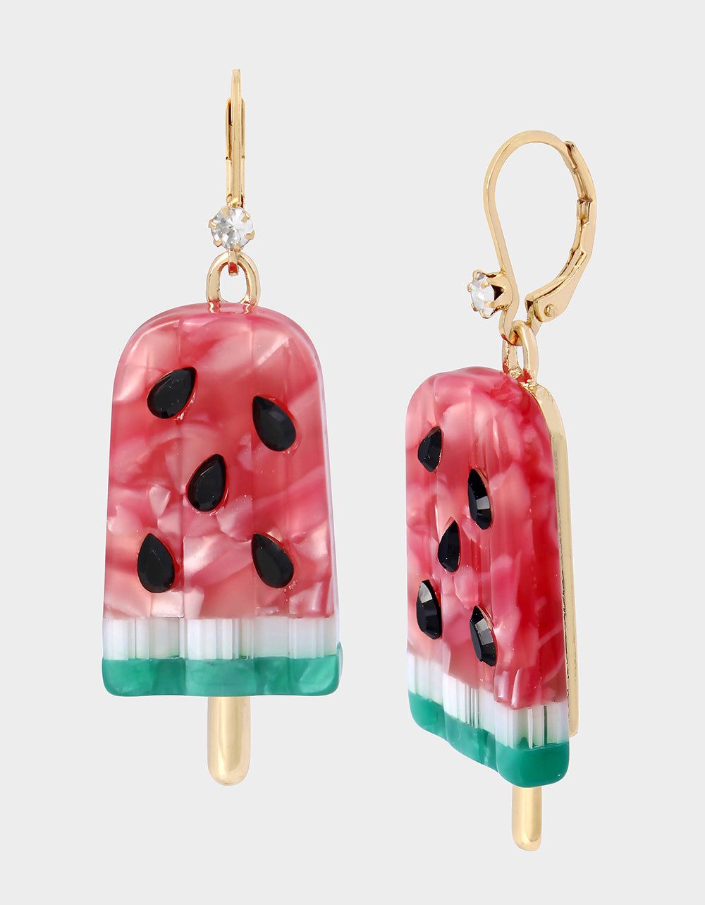 KITSCH COOKOUT WATERMELON DROP EARRINGS PINK sold by Betsey Johnson