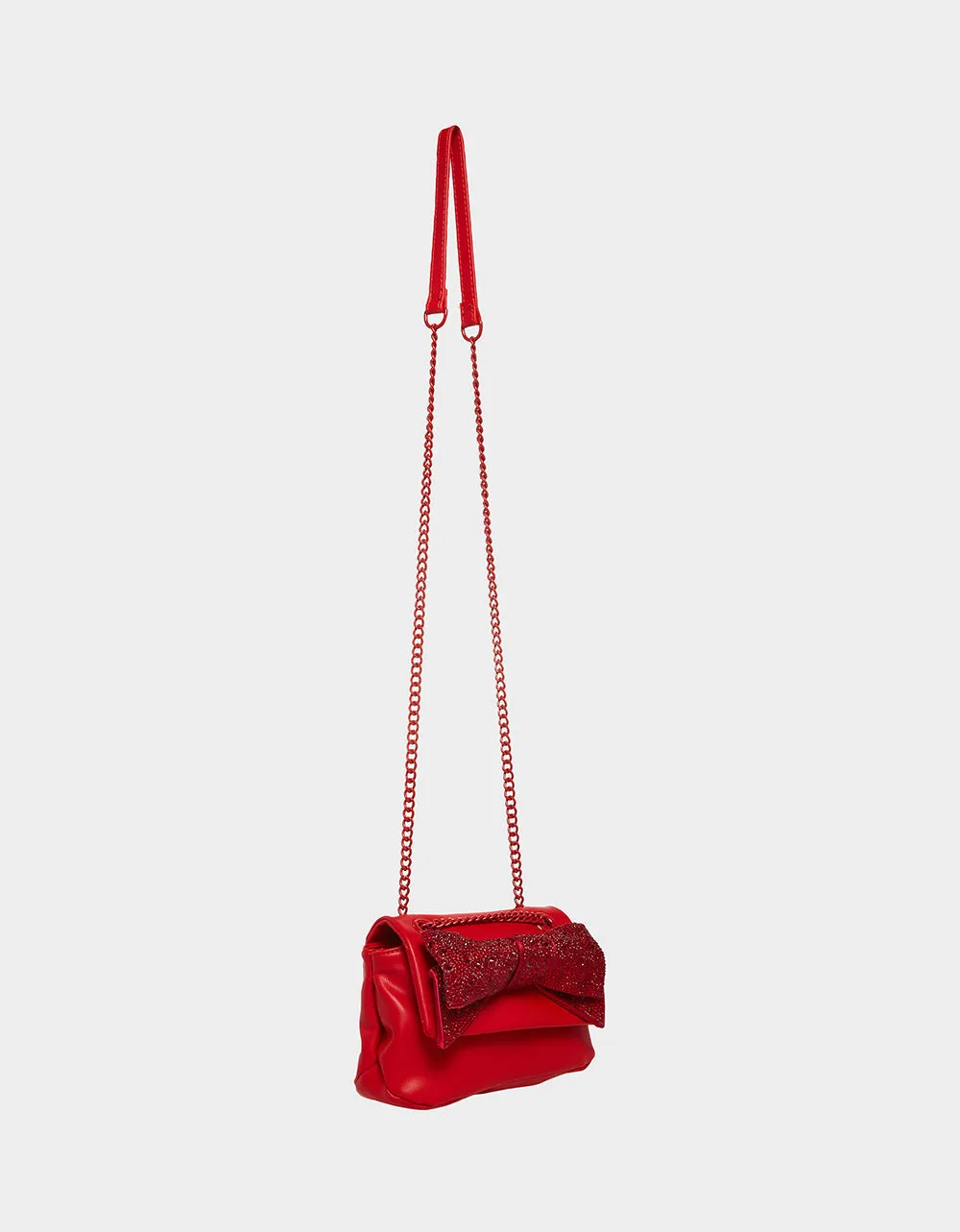 GLITTERAZZI BOW BAG RED | RE:LUV sold by Betsey Johnson product image thumbnail 5