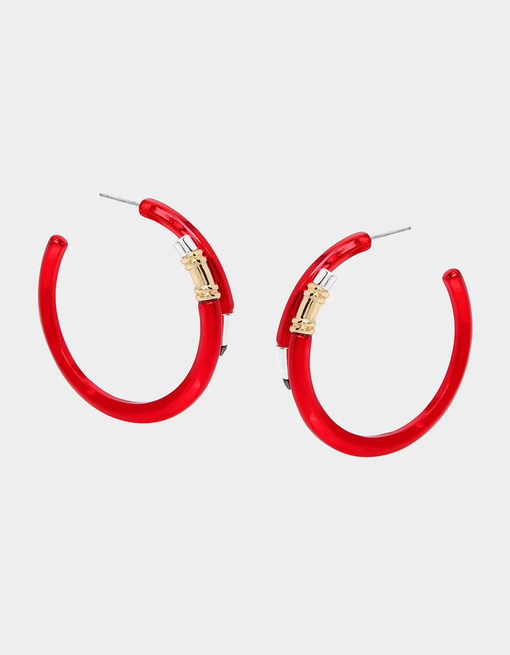 BOOK SMART PENCIL HOOP EARRINGS RED sold by Betsey Johnson product image thumbnail 3