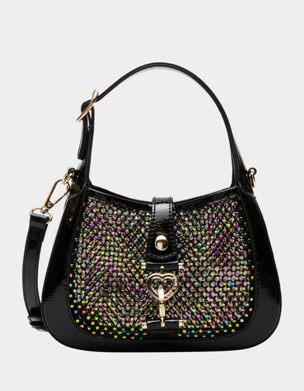 MESH MINI BAG BLACK sold by Betsey Johnson
