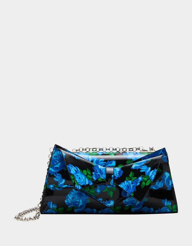 BOW FLAP CONVERTIBLE BAG BLUE MULTI sold by Betsey Johnson