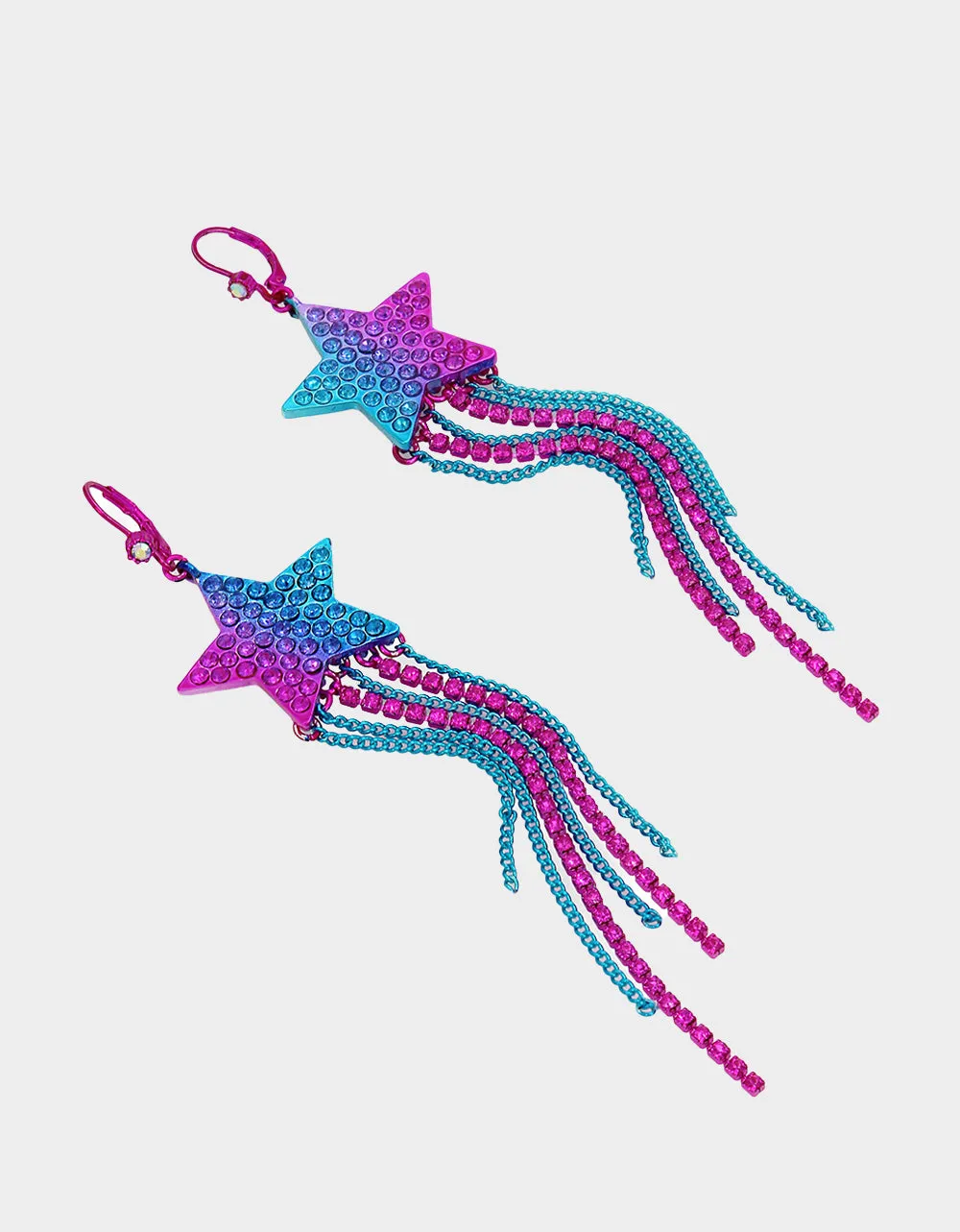 MISS USA STAR CHANDELIER EARRINGS MULTI sold by Betsey Johnson product image thumbnail 2