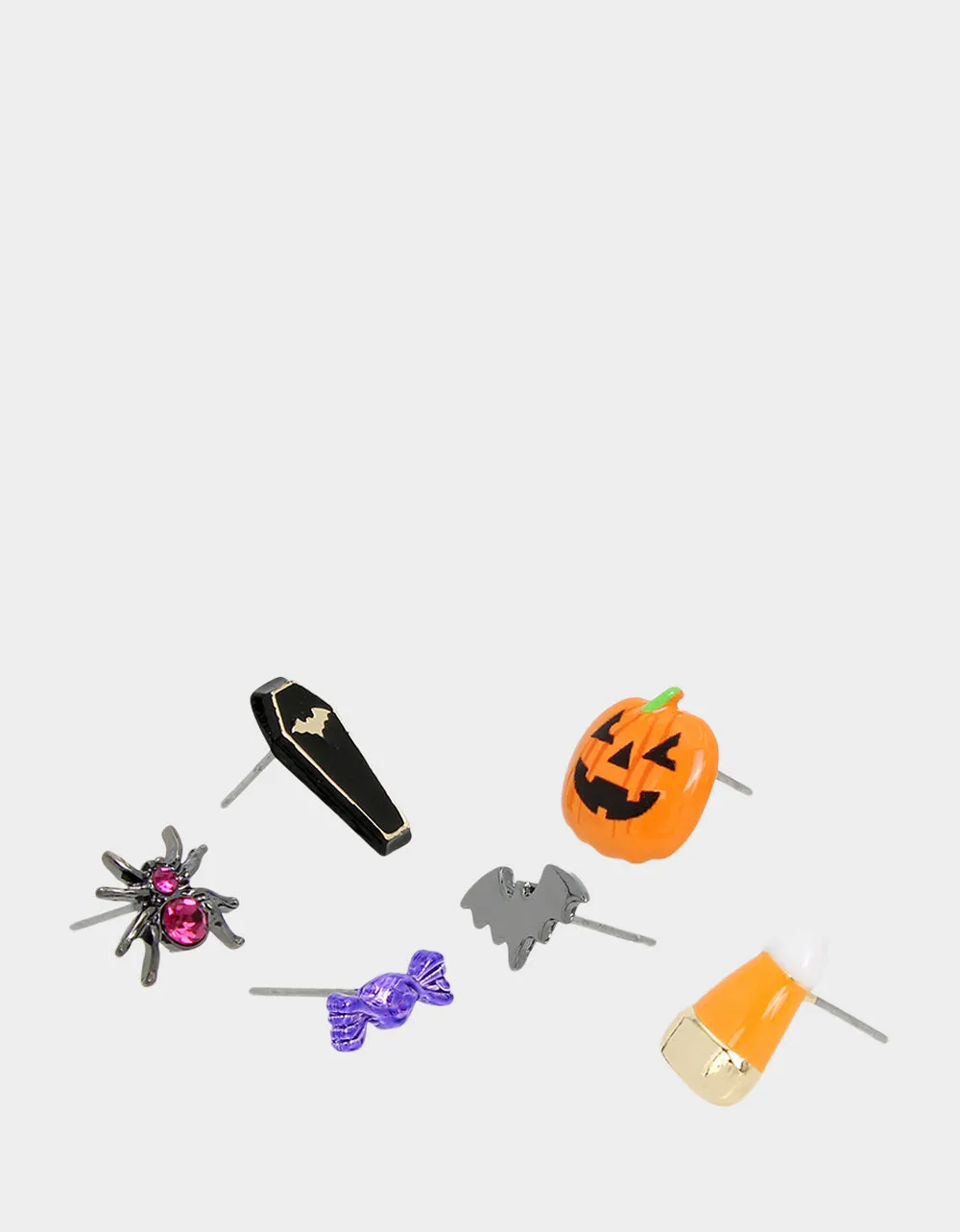 GHOUL FRIENDS HALLOWEEN MISMATCH STUD SET MULTI sold by Betsey Johnson product image thumbnail 2