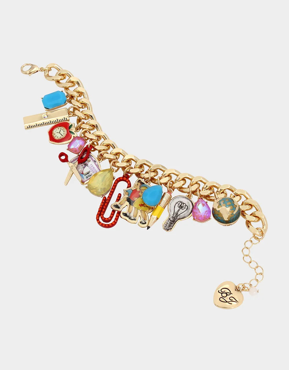 BOOK SMART SCHOOL CHARM BRACELET MULTI sold by Betsey Johnson product image thumbnail 2