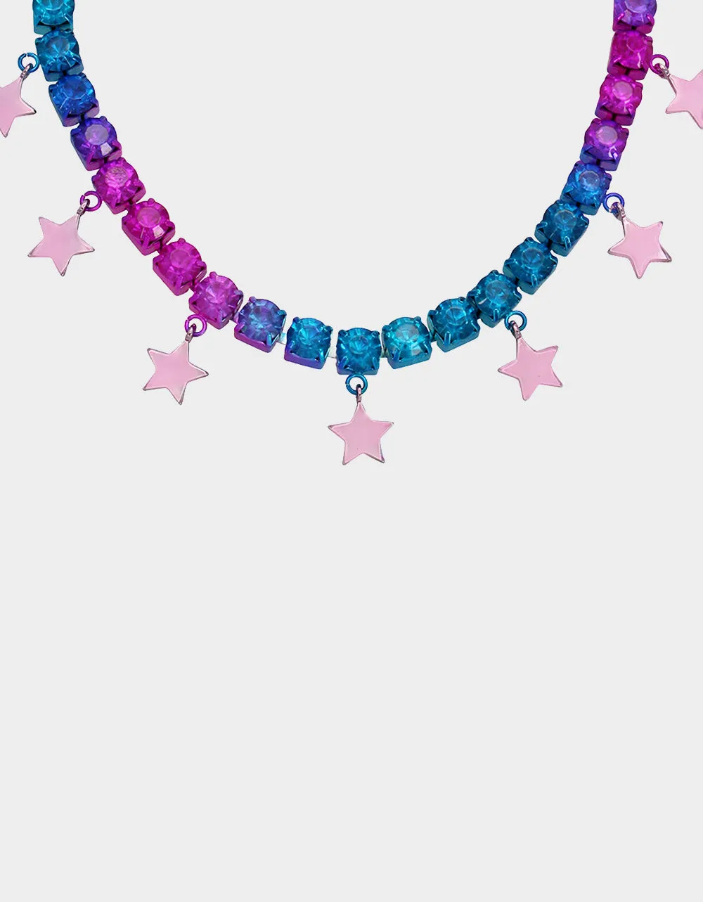 MISS USA TENNIS FRONTAL NECKLACE MULTI sold by Betsey Johnson product image thumbnail 3
