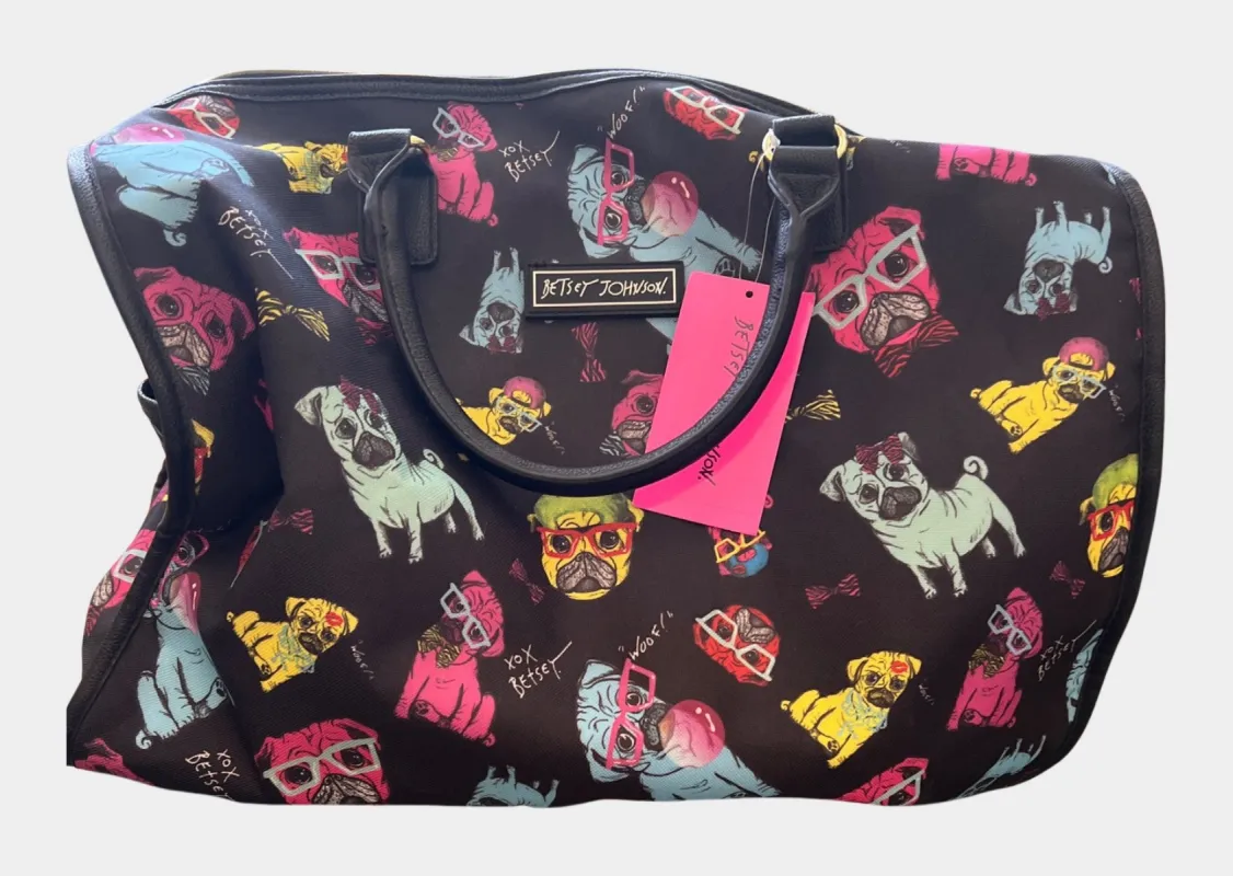Pug Overnight Duffel Bag | RE:LUV sold by Betsey Johnson