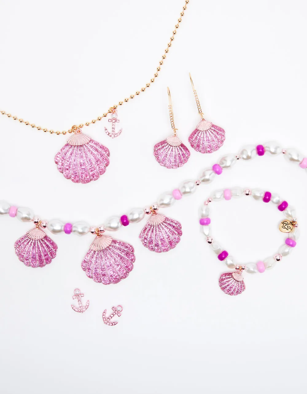 PINK SUMMER ANCHOR STUDS PINK sold by Betsey Johnson product image thumbnail 2