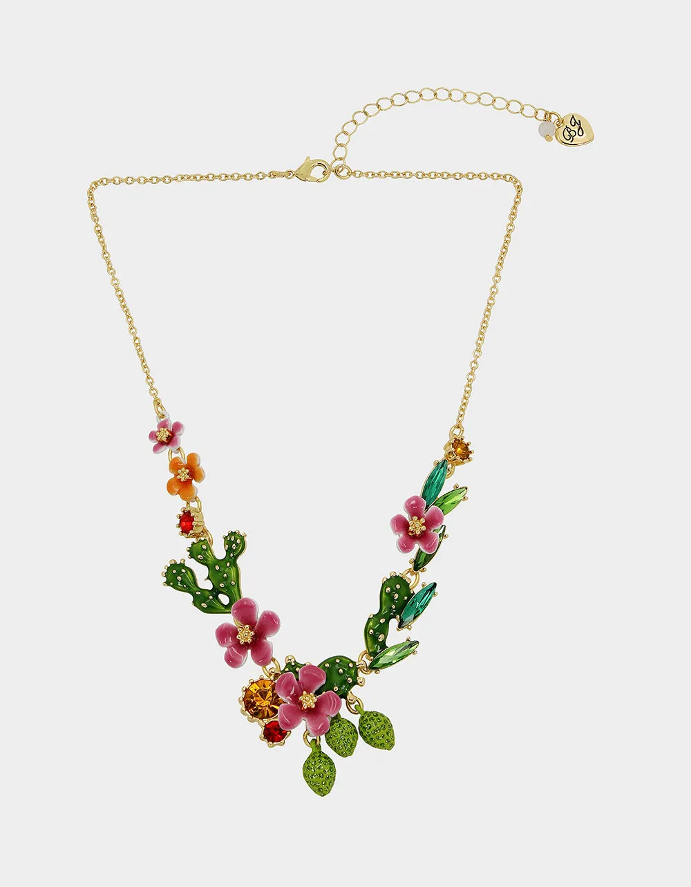 HOLA TO LOVE FLOWER FRONTAL NECKLACE MULTI sold by Betsey Johnson