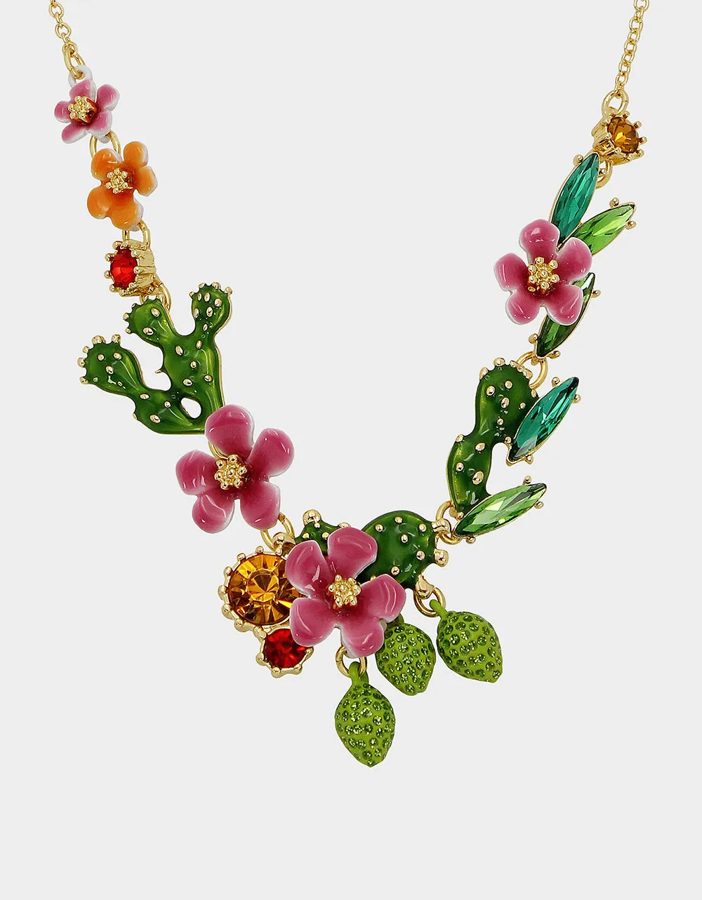 HOLA TO LOVE FLOWER FRONTAL NECKLACE MULTI sold by Betsey Johnson product image thumbnail 2