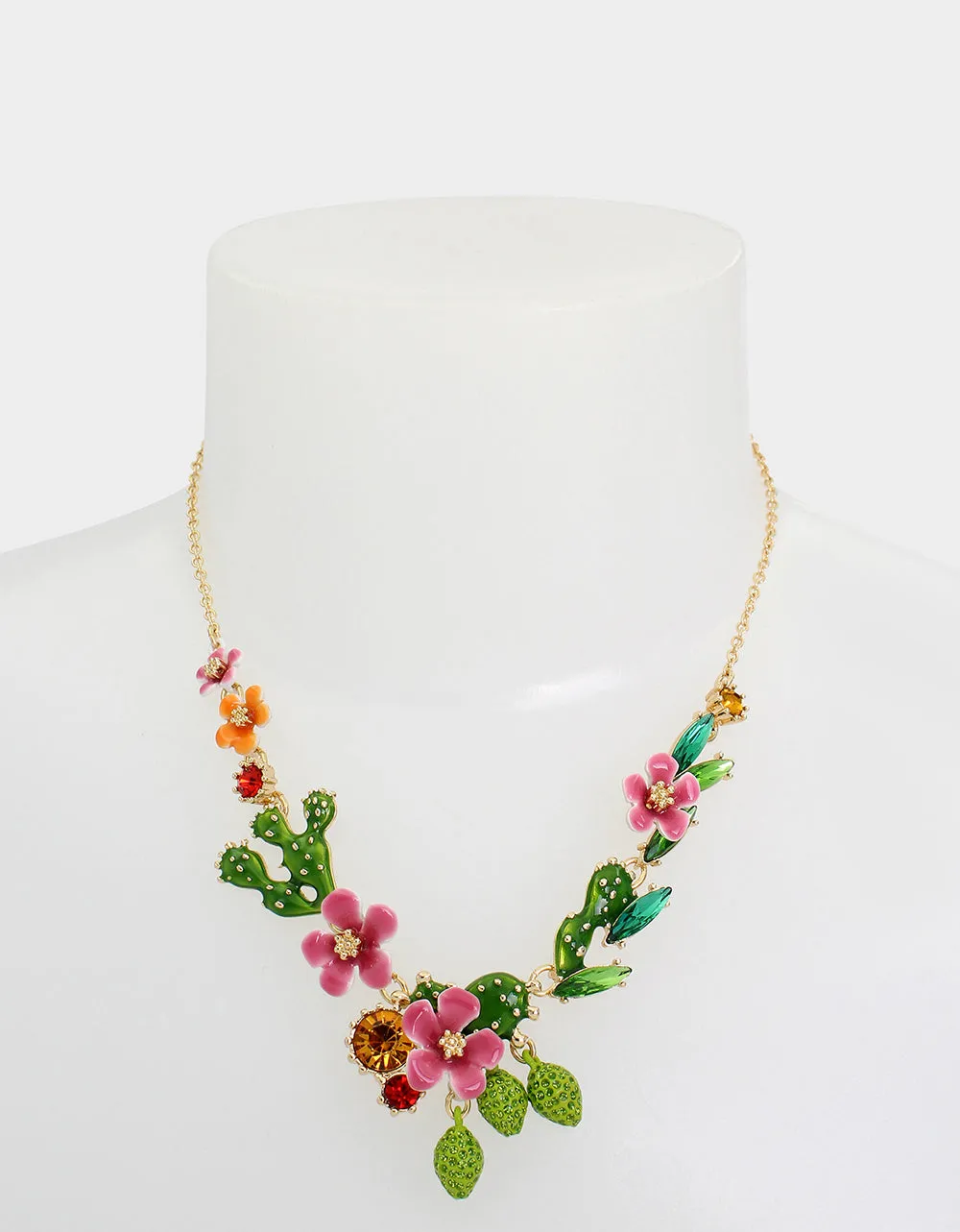 HOLA TO LOVE FLOWER FRONTAL NECKLACE MULTI sold by Betsey Johnson product image thumbnail 3