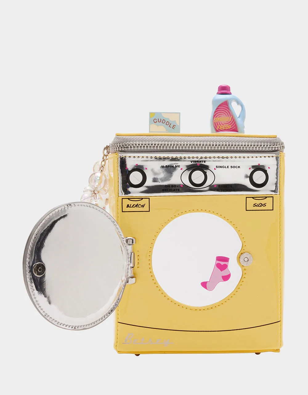 KITSCH SPIN ME CROSSBODY YELLOW | RE:LUV sold by Betsey Johnson product image thumbnail 2