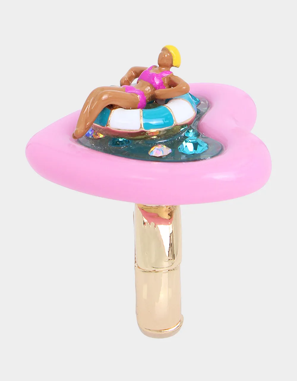BETSEYS POOL PARTY FLOATY STRETCH RING PINK sold by Betsey Johnson product image thumbnail 3