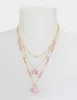 PINK SUMMER ILLUSION NECKLACE PINK sold by Betsey Johnson