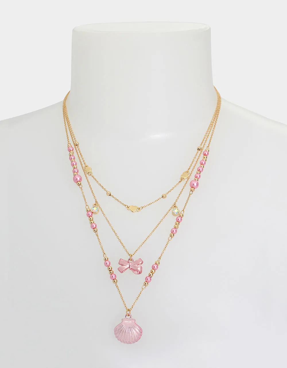 PINK SUMMER ILLUSION NECKLACE PINK sold by Betsey Johnson product image thumbnail 4
