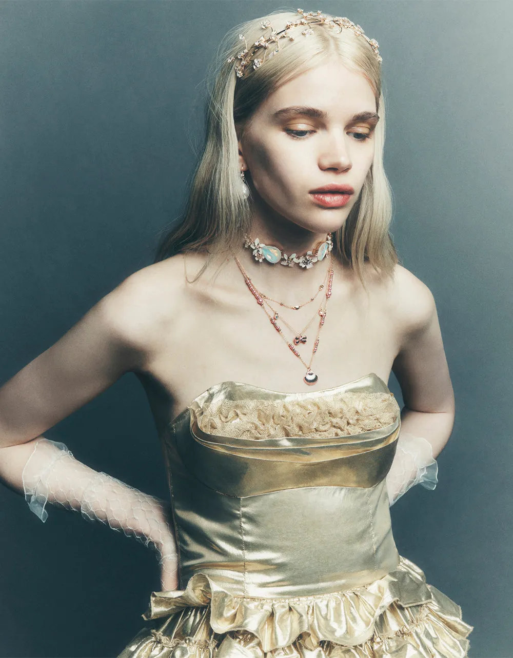 PINK SUMMER ILLUSION NECKLACE PINK sold by Betsey Johnson product image thumbnail 5