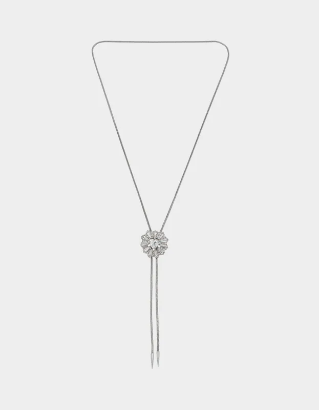 WESTERN GLAM HEART MEDALLIAN BOLO CRYSTAL sold by Betsey Johnson