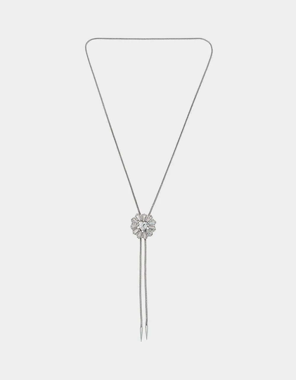 WESTERN GLAM HEART MEDALLIAN BOLO CRYSTAL sold by Betsey Johnson