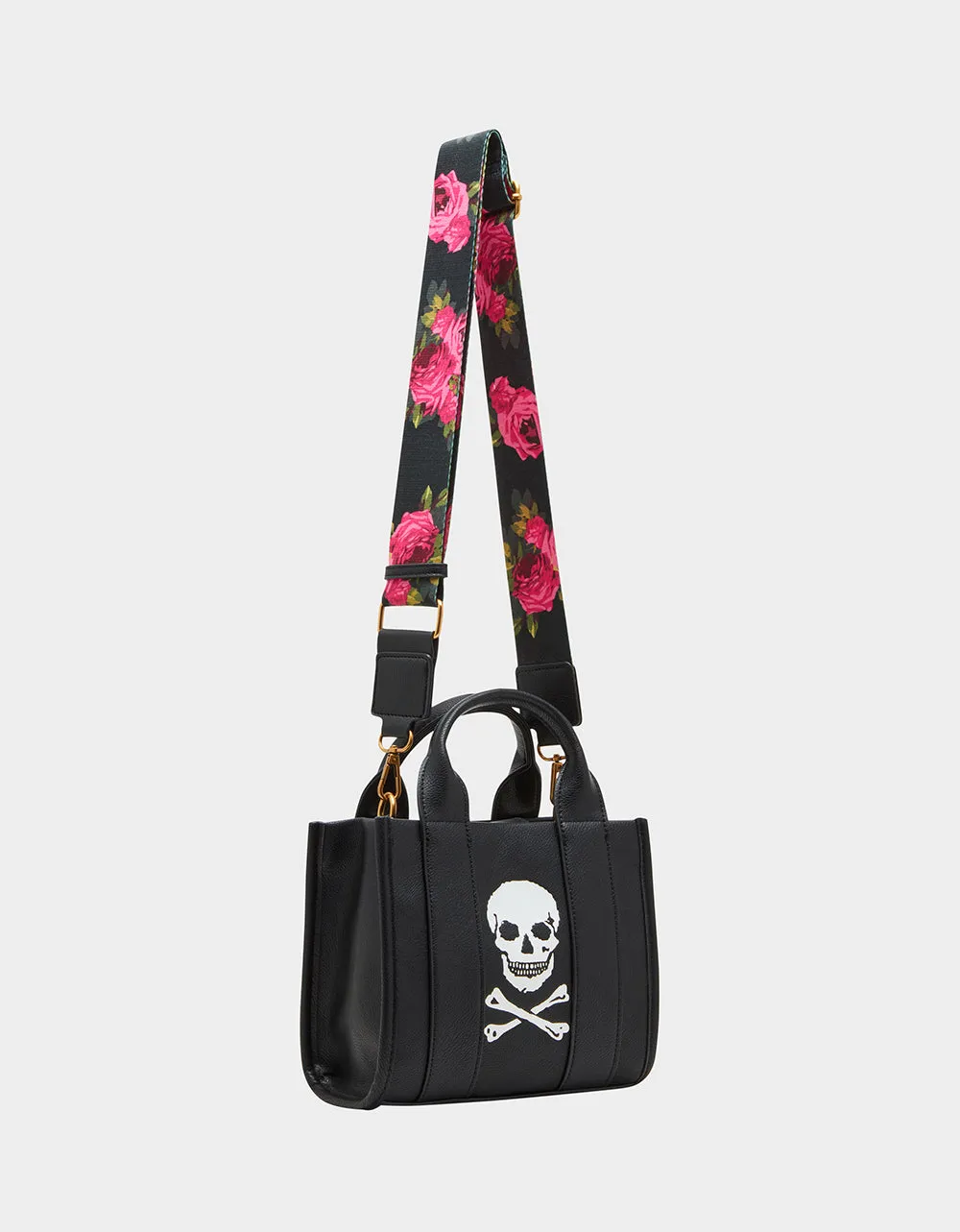 SKULLY DEBOSS MINI TOTE BLACK sold by Betsey Johnson product image thumbnail 3