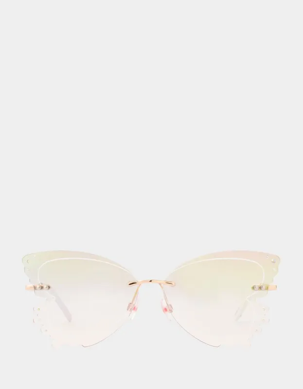 TAKE FLIGHT SUNGLASSES IRIDESCENT sold by Betsey Johnson