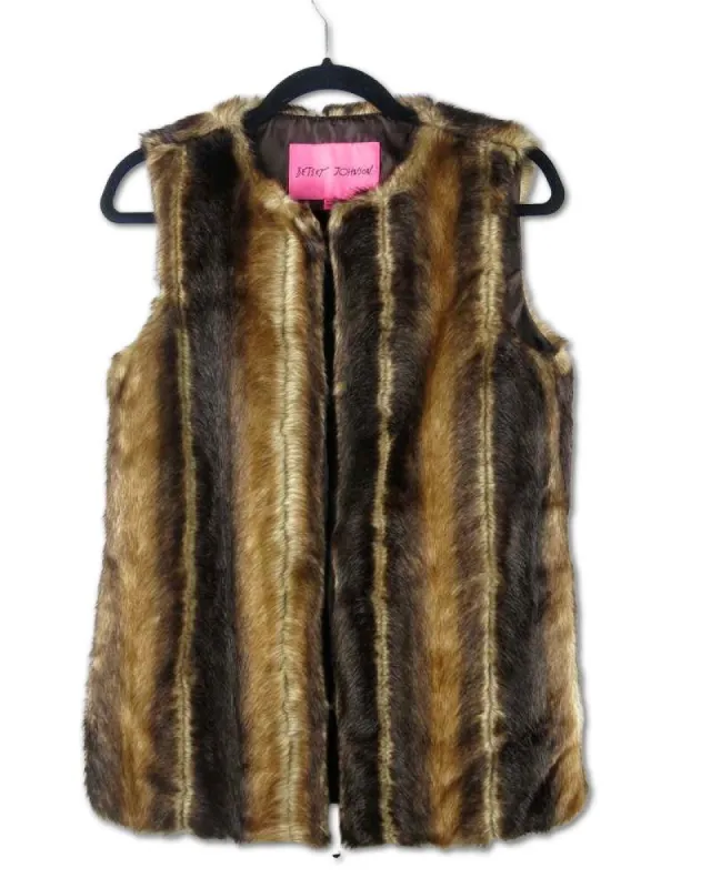 Faux Fur Vest | RE:LUV sold by Betsey Johnson