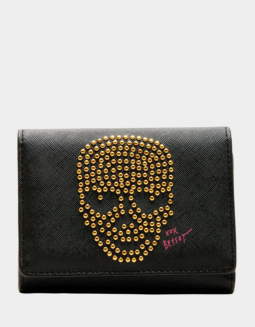 SKULL BOSS TRIFOLD WALLET BLACK sold by Betsey Johnson
