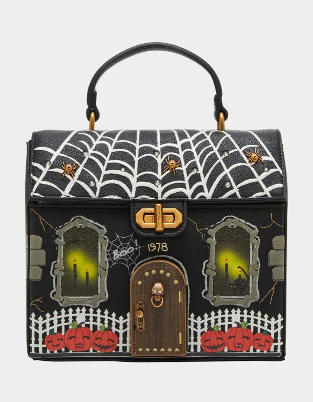 KITSCH HAUNTED HOUSE CROSSBODY BLACK sold by Betsey Johnson