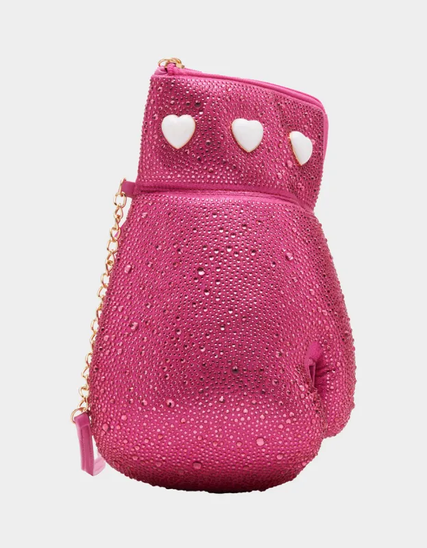 KITSCH FIGHT LIKE A GIRL CROSSBODY PINK | RE:LUV sold by Betsey Johnson