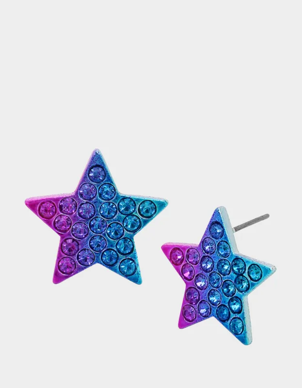 MISS USA STAR STUDS MULTI sold by Betsey Johnson