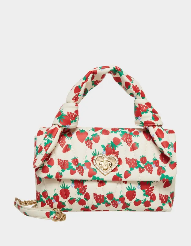 KNOTTY GIRL SATCHEL WHITE MULTI | RE:LUV sold by Betsey Johnson