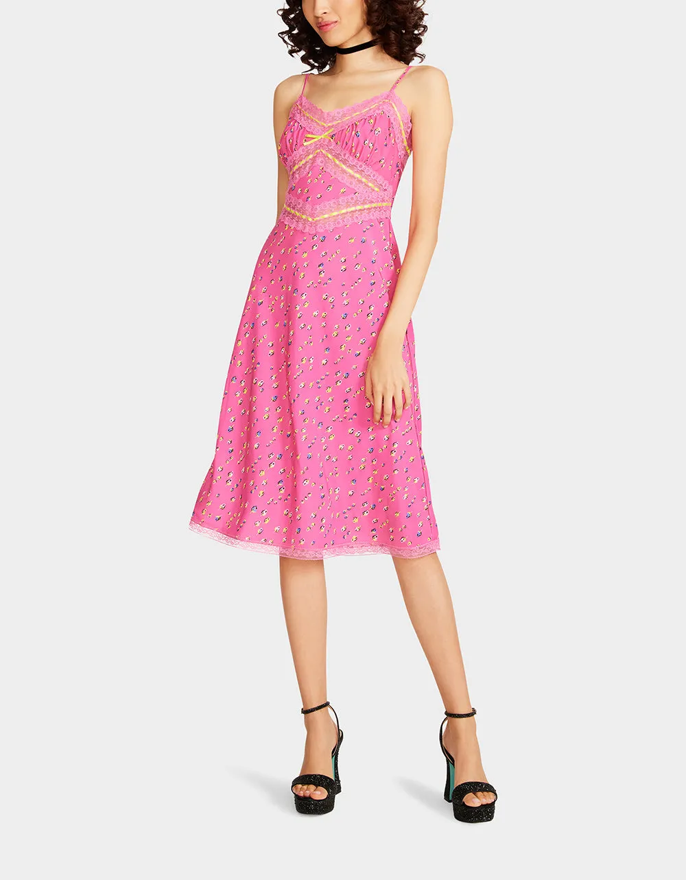 BETSEYS SLEEVELESS RIBBON DRESS PINK sold by Betsey Johnson product image thumbnail 4